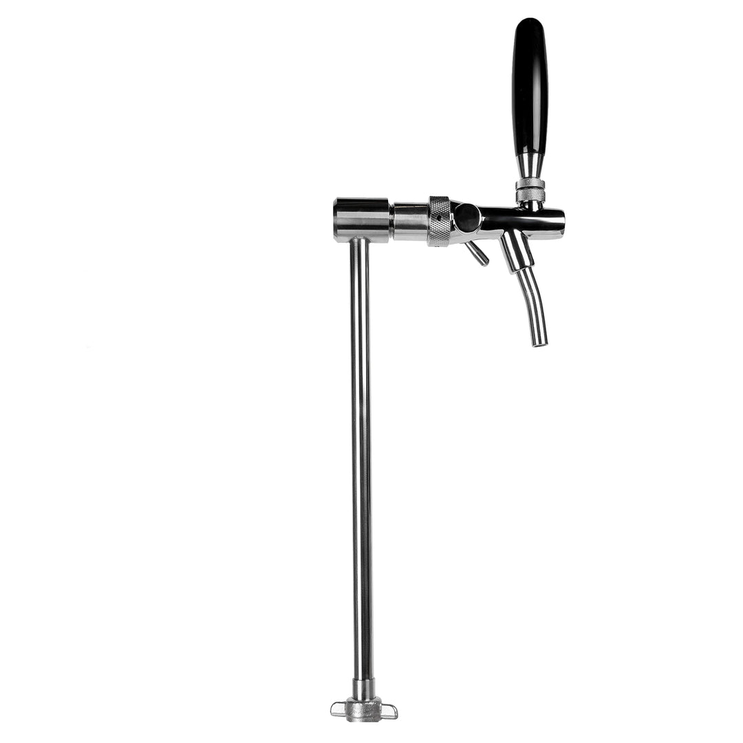 Gastrobedarf Westerbarkey Schanksäule aus Edelstahl als Kegaufsatz Ausführung mit Kompensatorschankh