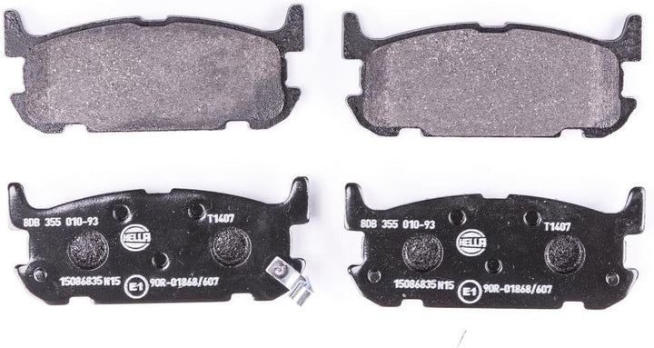 HELLA PAGID 8DB 355 010-931 Bremsbelagsatz - T1407 - Dicke/Stärke: 12.6mm - Bremssystem: Akebono - m