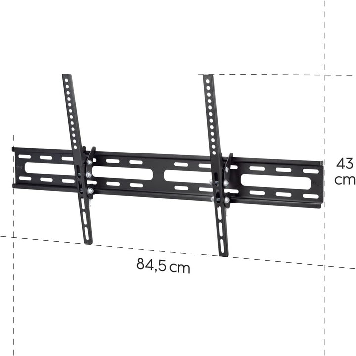 Hama TV Wandhalterung Neigbar (37 - 75 Zoll TV Halterung für grosse Fernseher bis zu 60 kg, max. VES
