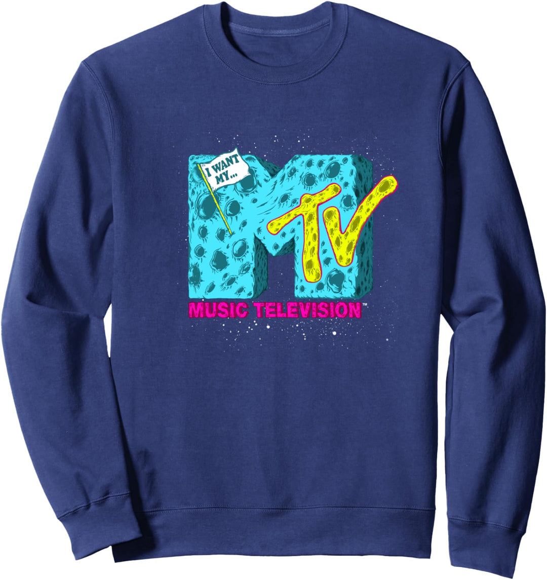 MTV Logo Galaxy Moon Sweatshirt