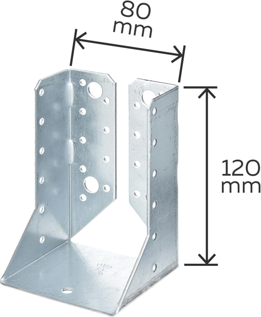 Alberts 848255 Balkenschuh | Typ B | sendzimirverzinkt | 80 x 120 mm | 25er Set 80 x 120 mm (1 Stk.)