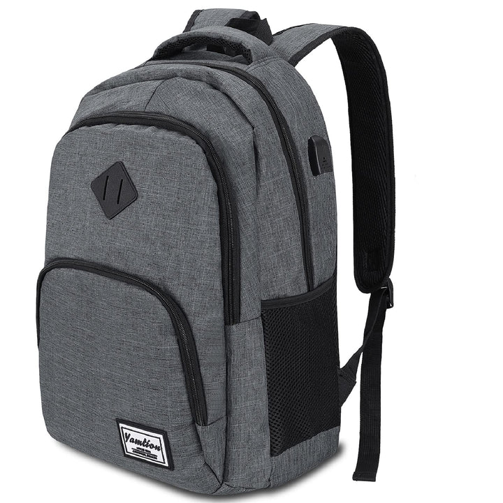 YAMTION 17.3 Zoll Laptop Rucksack Rucksack Schule Schulrazen Uni Schulrucksack Arbeit Rucksack (B6-D