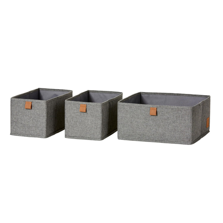 LOVE IT STORE IT - Premium - 3er Set Schrank Organizer aus Leinen - Schubladen Organizer für Kleider