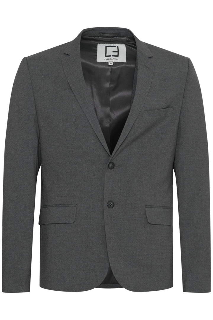 CASUAL FRIDAY CFBernd Blazer Herren Sakko Anzugjacke Slim Fit 44 Mid Grey Melange (50815), 44 Mid Gr