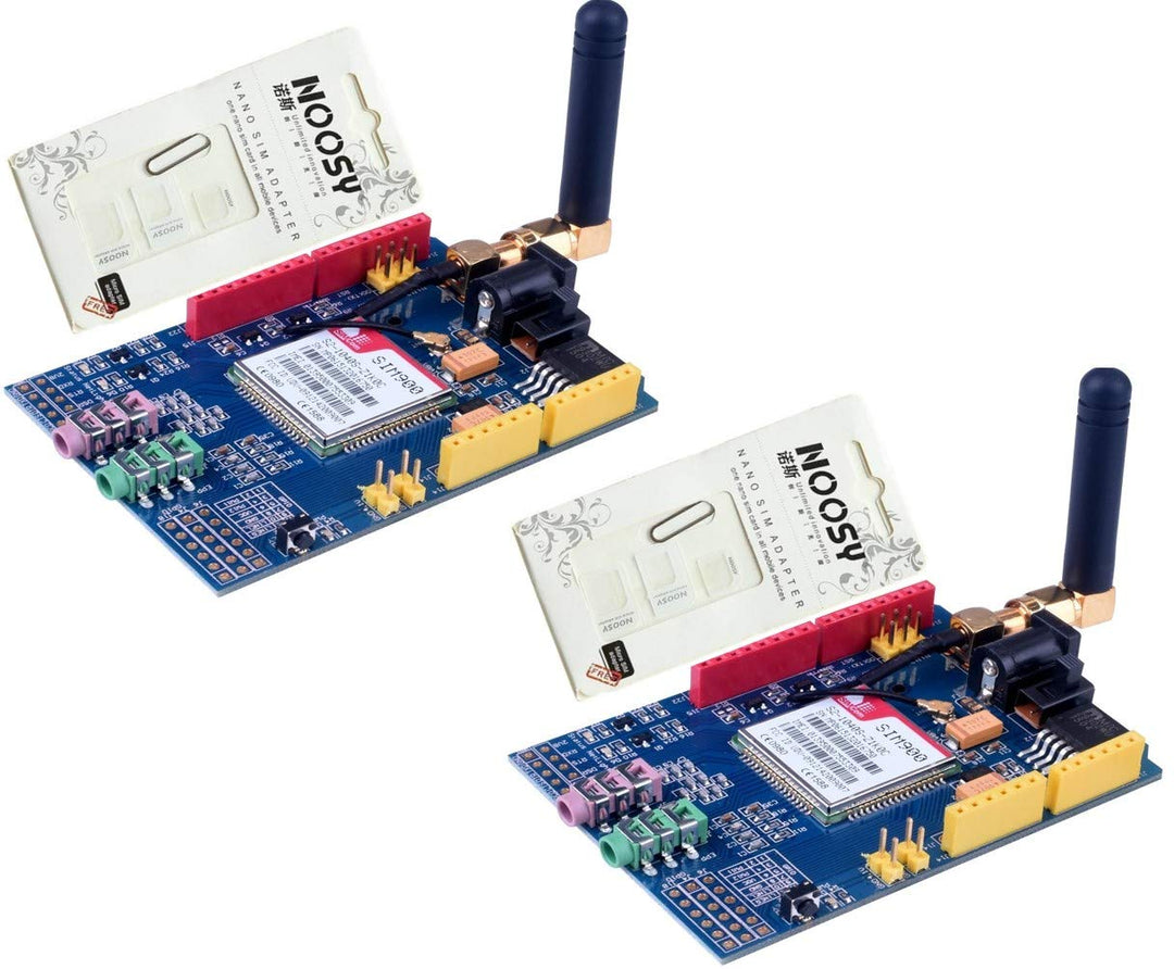 2 Stück SIM900 GPRS/GSM Shield Development Board Quad-Band Modul mit Antenne + Geschenk