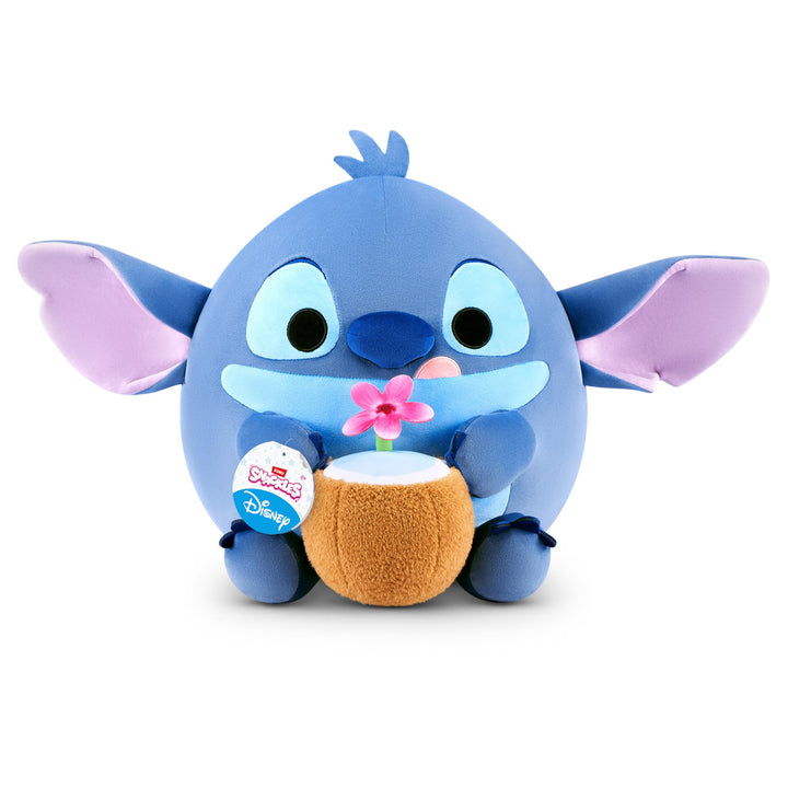 Snackles Disney 35 cm grosses Plüschspielzeug von ZURU, Plüschspielzeug mit Snack-Accessoire (Stitch