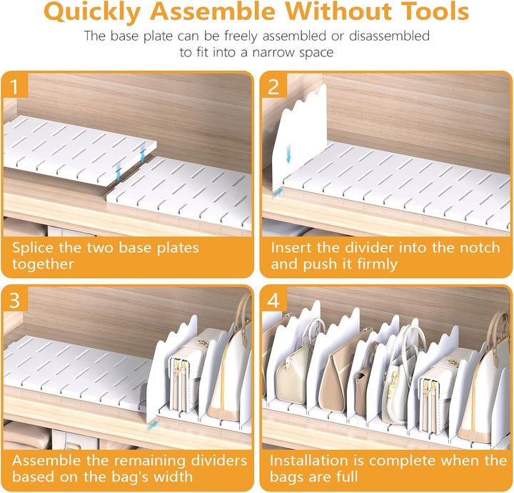 Ronlap Schrank Organisator, Brieftaschen-Teiler, Einbauschranksysteme, Verstellbarer Schrank-Speiche