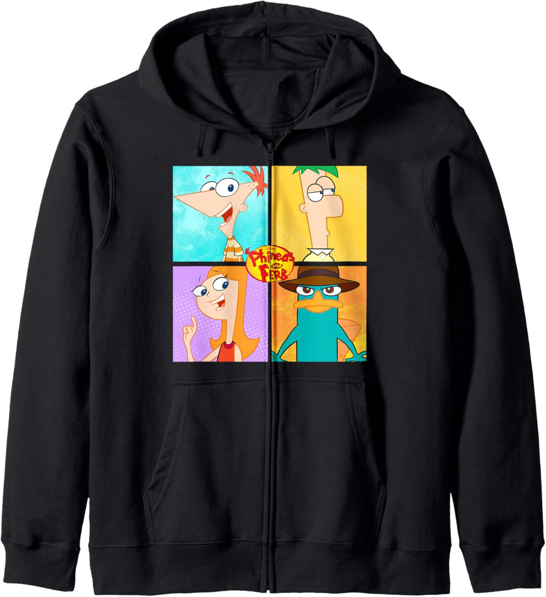 Disney Phineas And Ferb Character Box Up Kapuzenjacke