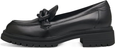 Tamaris Damen Slipper 1-24310-41 weit 37 EU Black Leather, 37 EU Black Leather