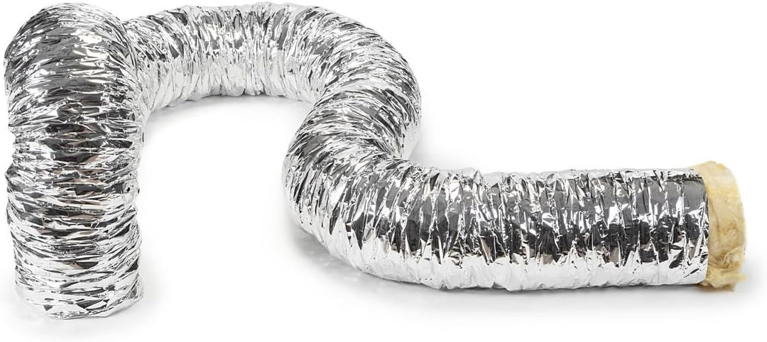 STERR Isolierter flexibler Lüftungskanalschlauch 200 mm x 5 m - Abluftschlauch - Kanalschlauch für H
