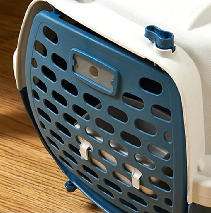 Lanco – Transportbox für kleine Hunde und Katzen. Tragbarer und atmungsaktiver Kunststoff. Haustiere