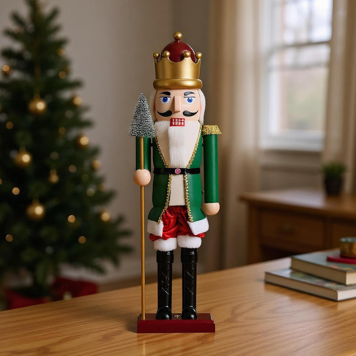 Nussknacker-Figuren, 40 cm, Feiertagssoldat mit Licht &amp; Musik für Weihnachten, Festliche beleuchtete