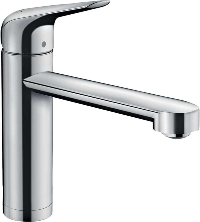 hansgrohe Vorfenster Küchenarmatur Focus M42, Wasserhahn Küche mit Auslauf Höhe 120 mm, 360° drehbar