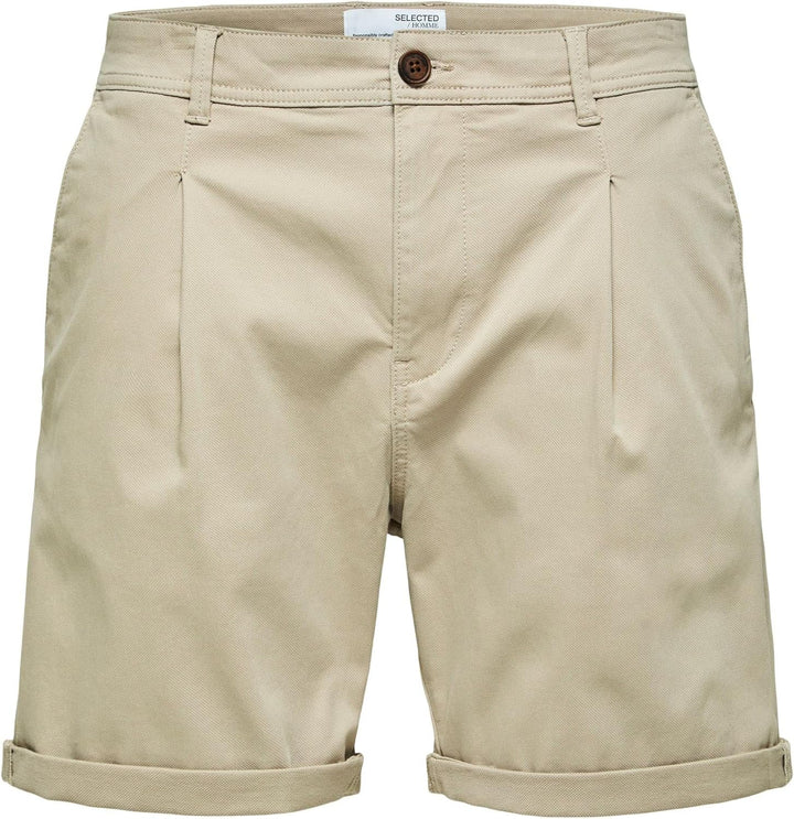 Selected Homme Herren Slhcomfort-Gabriel Shorts W Noos Chinoshorts XXL Pure Cashmere, XXL Pure Cashm