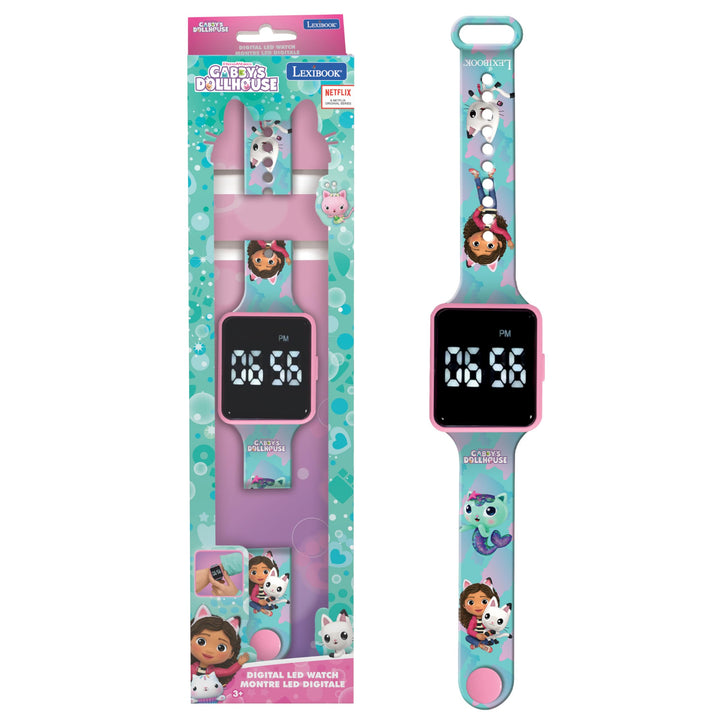Lexibook, Gabby’s Dollhouse, Digitale Uhr, 12-Stunden- oder 24-Stunden-Anzeige, DMW060GDH