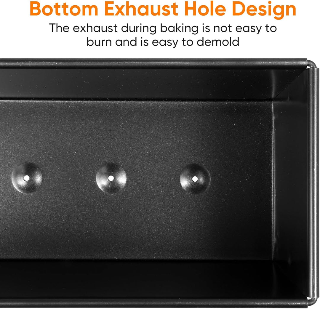 Healeved Pullman Kastenform mit Deckel Toastbackform Antihaft-Brotbackformen Toastbox Frühstücksback