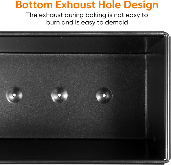 Healeved Pullman Kastenform mit Deckel Toastbackform Antihaft-Brotbackformen Toastbox Frühstücksback
