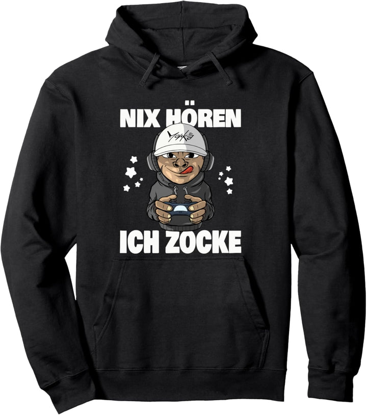 Kann Dich nicht hören ich zocke - Lustiges Gamer Pullover Hoodie
