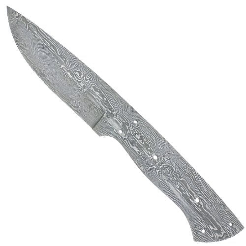 Flachangel-Klinge Wilder Damast, 90 mm
