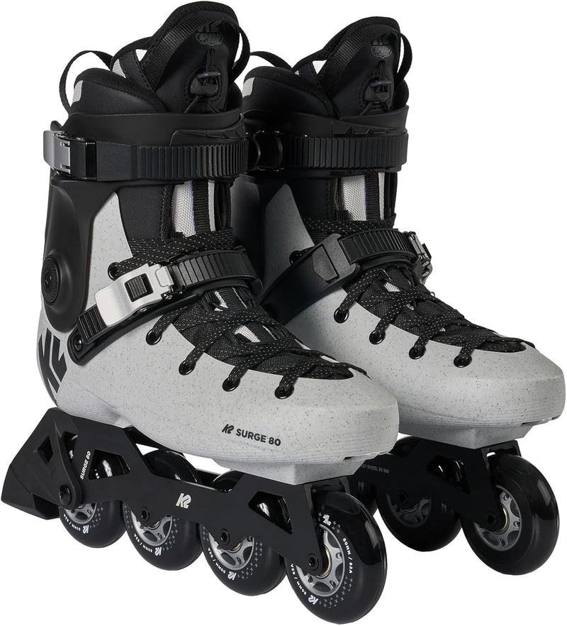 K2 Unisex – Erwachsene Surge 80 M Hardboot Inline Skate EU: 44.5 (Mondo: 290 / US: 11 grey, EU: 44.5