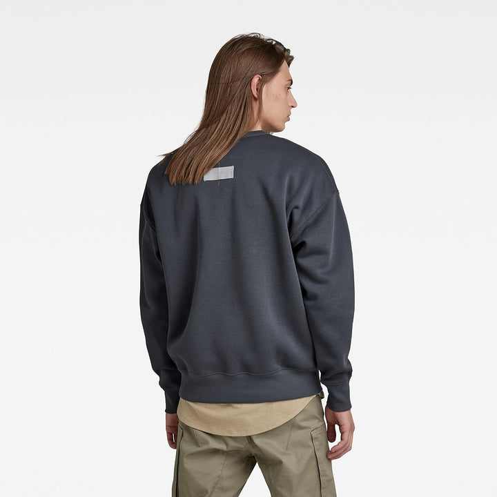 G-STAR RAW Herren Unisex Core Oversized Sweats, Blau (Fantem Blue D21139-c235-863)