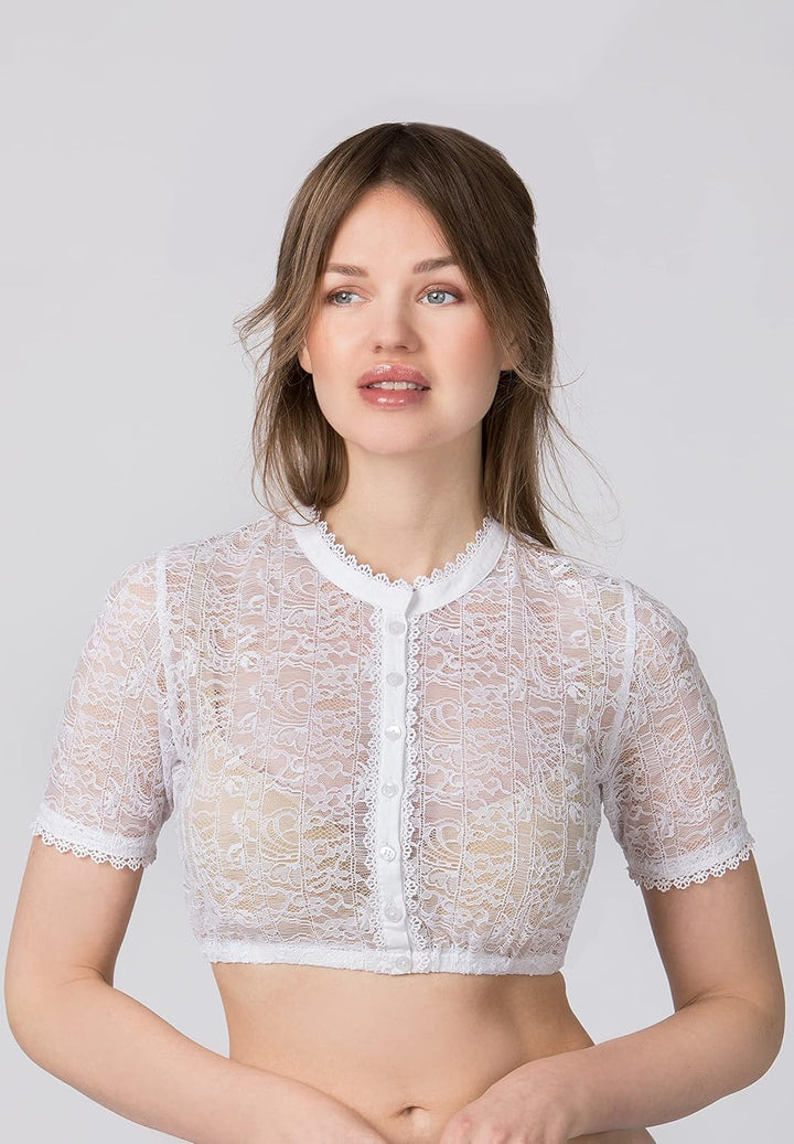 Stockerpoint Damen Lyla Bluse 38 Weiss, 38 Weiss