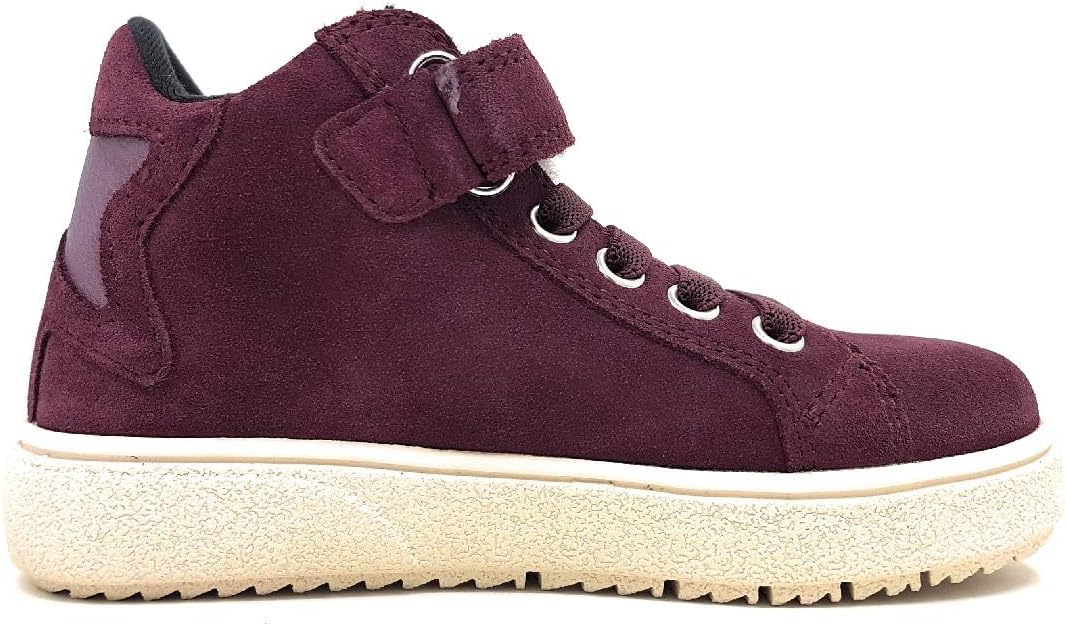 Geox Mädchen J Theleven Girl WPF Sneaker 32 EU Prune, 32 EU Prune