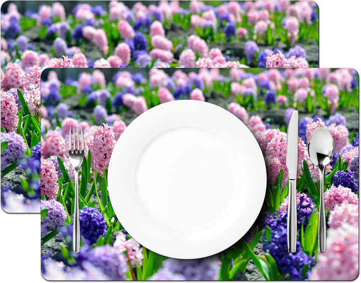 KitchenYeah© Platzsets Abwaschbar 6-Teilig 45x30 cm Tischsets Platzdeckchen rutschfeste Platzset Unt