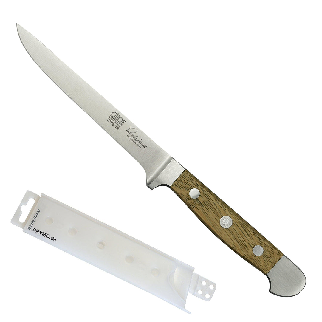 Güde Alpha Fasseiche Flexibles Ausbeinmesser 13 cm inkl. PRYMO.de® Klingenschutz