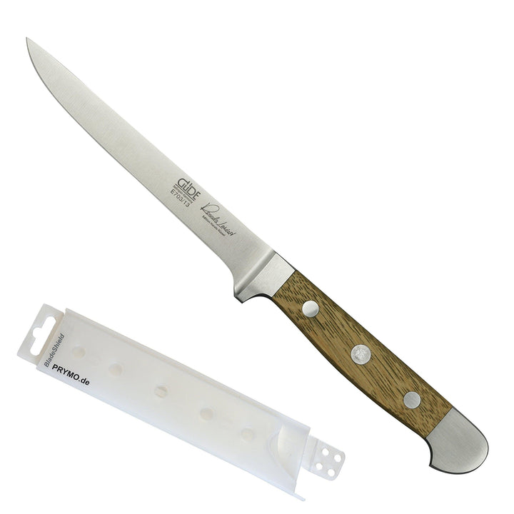 Güde Alpha Fasseiche Flexibles Ausbeinmesser 13 cm inkl. PRYMO.de® Klingenschutz