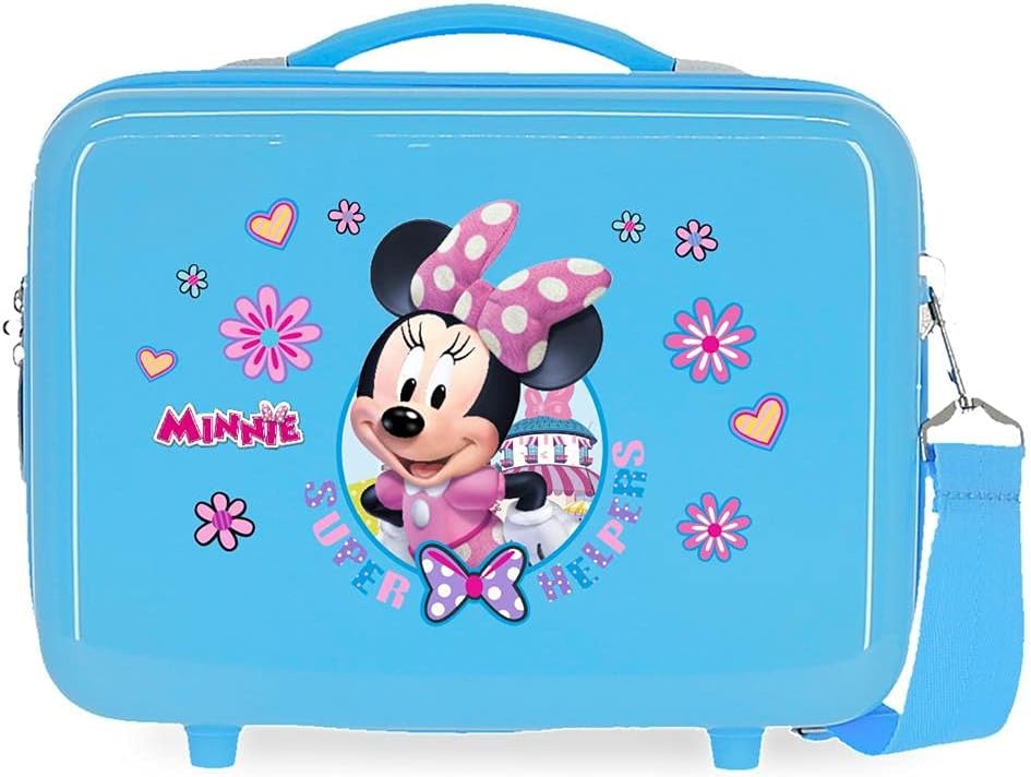 Disney Super Helpers Kulturbeutel, anpassbar, mit Umhängetasche, 29 x 21 x 15 cm Blau, Blau