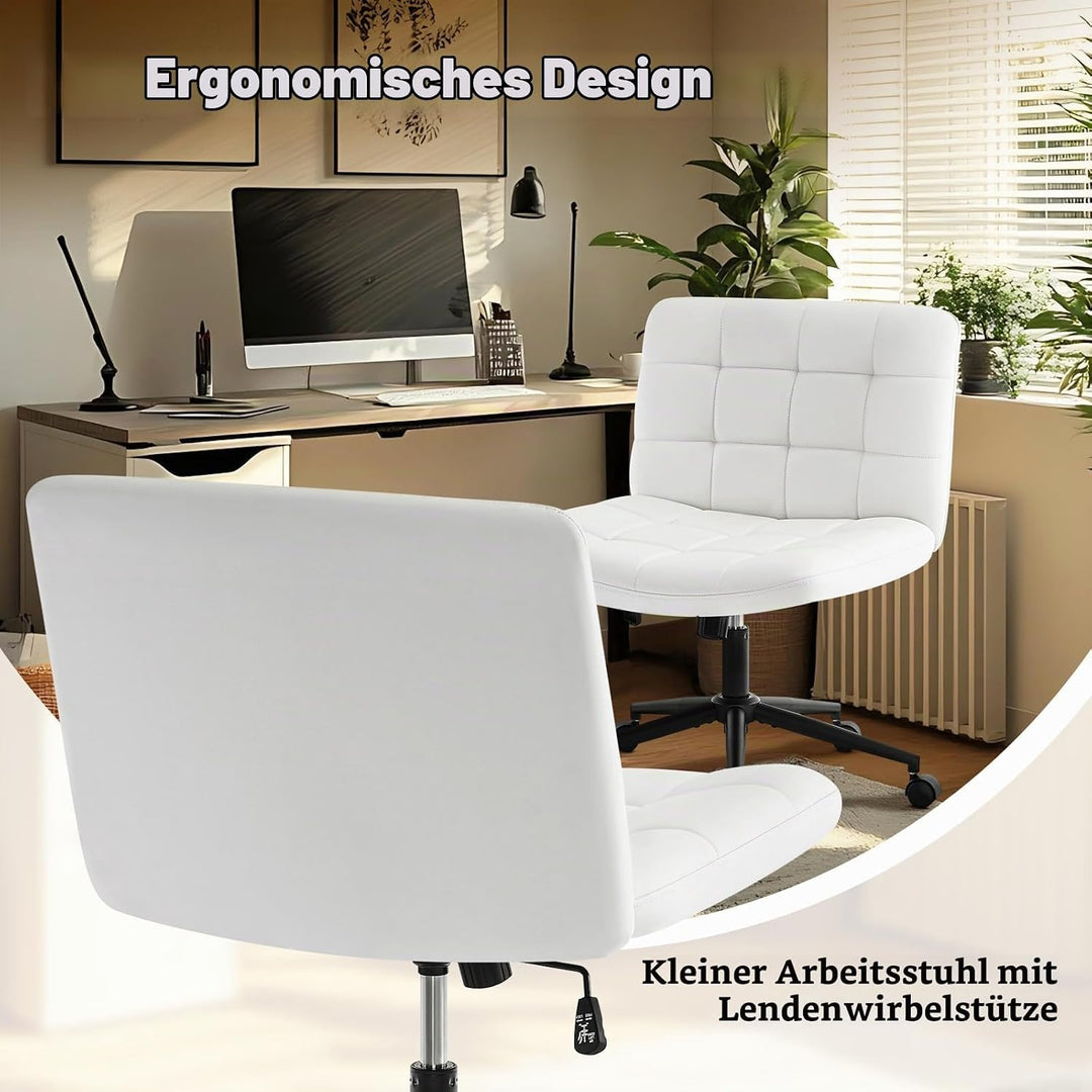 Hellove Bürostuhl Schreibtischstuhl mit breiter Sitzfläche, Ergonomischer Schneidersitz Stuhl ohne A