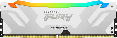 Kingston Fury Renegade RGB Weiss XMP 32GB 6400MT/s DDR5 CL32 DIMM Desktop Gaming Speicher Kit mit 2