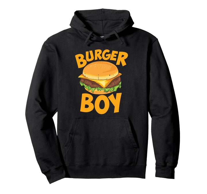 Burger Boy liebt Cheeseburger und Hamburger Pullover Hoodie