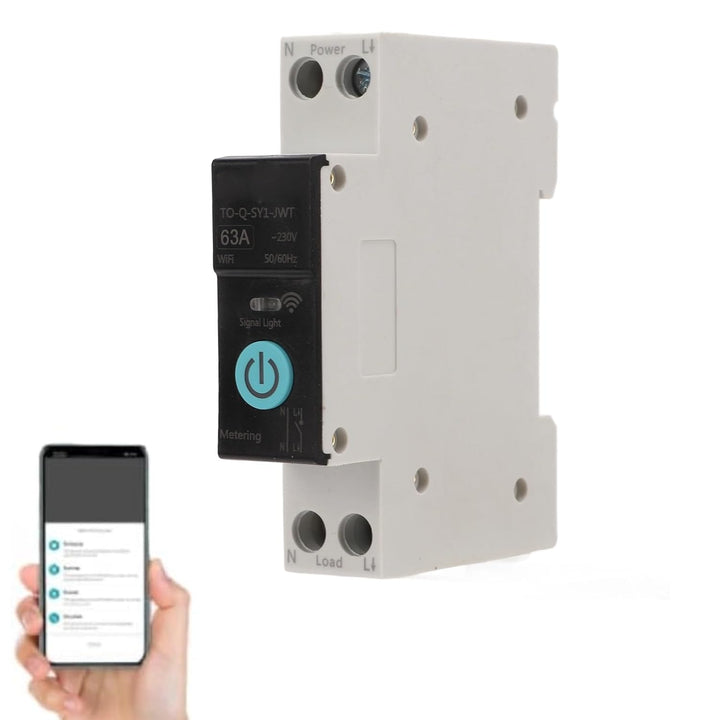 Din Rail Circuit Breaker Smart WIFI Switch Wireless Handy Fernbedienung 3 Timing-Modi Funktion für H