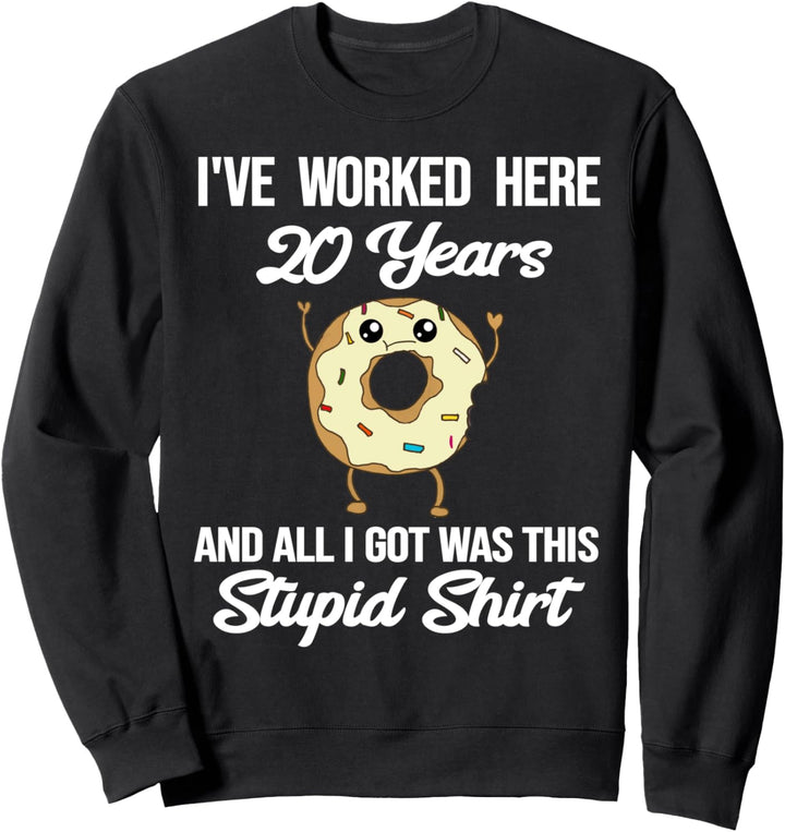 Lustige 20-jährige Arbeit Jubiläums-Wertschätzung, die Witz Sweatshirt