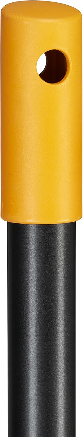 Fiskars Laubbesen, 27 Zinken, Breite: 65 cm, Kunststoff-Zinken/Aluminium-Stiel, Schwarz/Orange, XL,