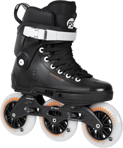 Powerslide Inline Skate Next SL Black 110, für Urban ud Fitness, für Damen und Herren 36-37, 36-37