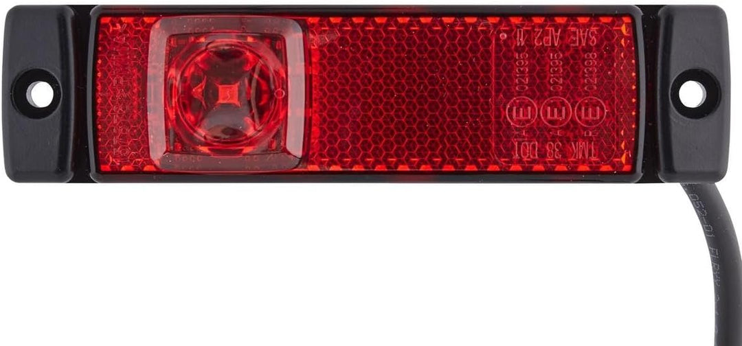 HELLA - Schlussleuchte - LED - 24V - Anbau - Lichtscheibenfarbe: rot - Kabel: 5000mm - links/rechts