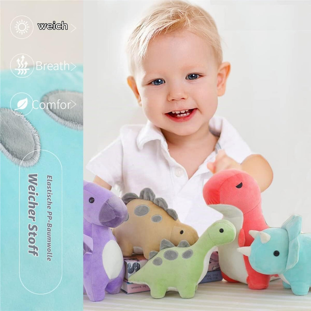 Cpoeof 2pcs Plüschtier Dinosaurier Stofftier Kawaii Dinosaurier Plüsch, Dino Kuscheltier Plüsch Spie