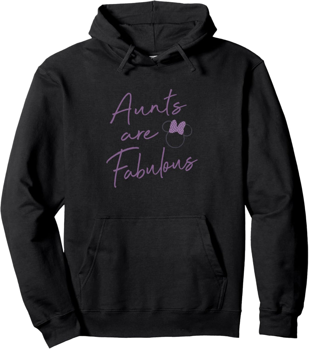 Disney Minnie Aunts Are Fabulous Purple Script Pullover Hoodie