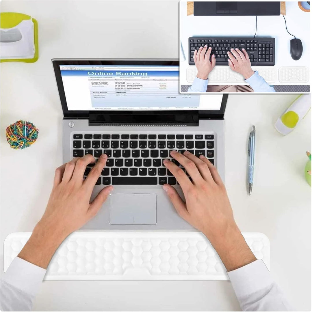 Giecy Handballenauflage Tastatur und handgelenkauflage Maus,Memory-Schaum ergonomisch Wrist Rest zur