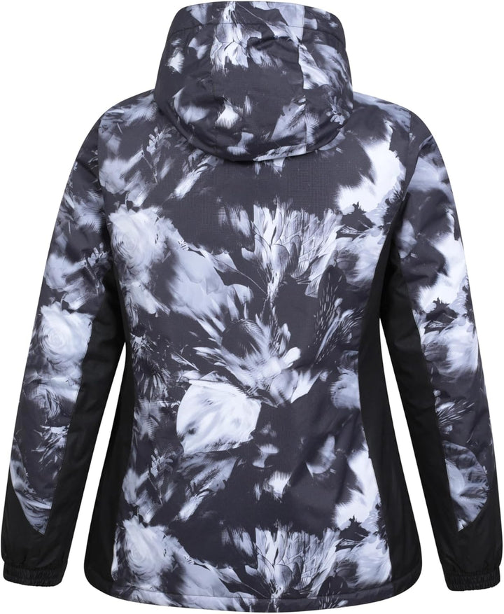 Mountain Warehouse Damenskijacke und -hosenset – Wattierte Isolierung, Schneefang, Reissverschlussta