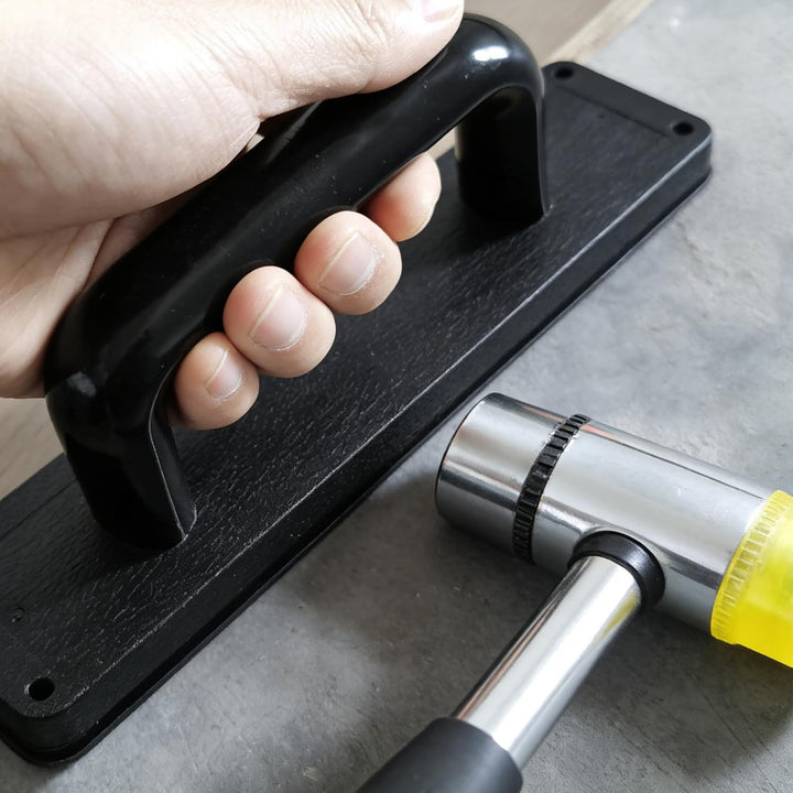 Schlagklotz Vinyl mit Griff: 236 mm Vinyl Laminat Verlegewerkzeuge mit Gummihammer, Vinylboden Schla