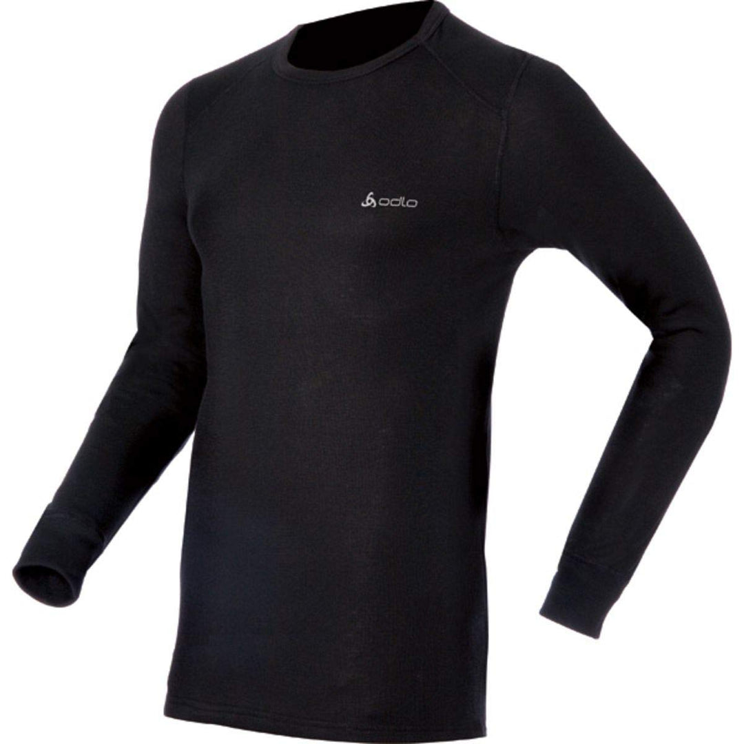 Odlo Herren Shirt Long Sleeve Crew Neck Warm S Black (Schwarz), S Black (Schwarz)