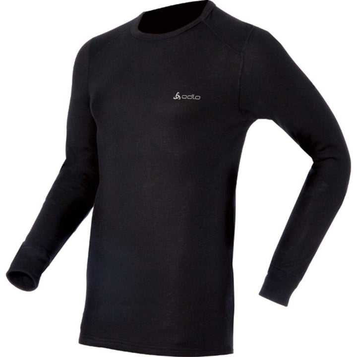 Odlo Herren Shirt Long Sleeve Crew Neck Warm S Black (Schwarz), S Black (Schwarz)