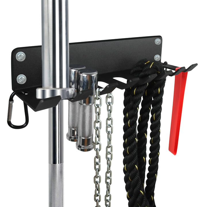 Gym Rack Organizer, Heavy Duty Langhantel-Aufbewahrung, 7 Platz Wandhalterung, Olympische Langhantel