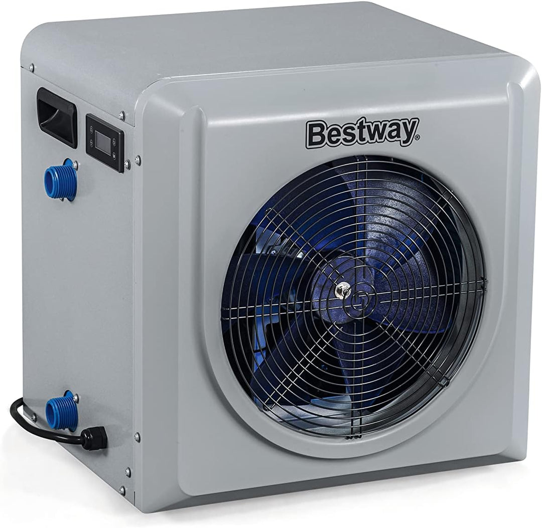 Bestway Flowclear Poolheizung Air Energy, 4.400 W, 43 x 47,5 x 47 cm, Grau Poolheizung 4400W Single,