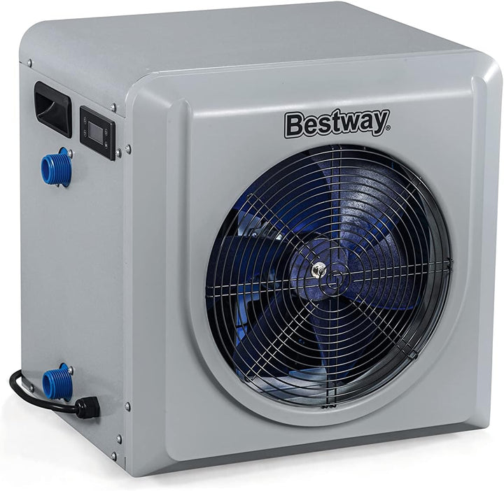 Bestway Flowclear Poolheizung Air Energy, 4.400 W, 43 x 47,5 x 47 cm, Grau Poolheizung 4400W Single,