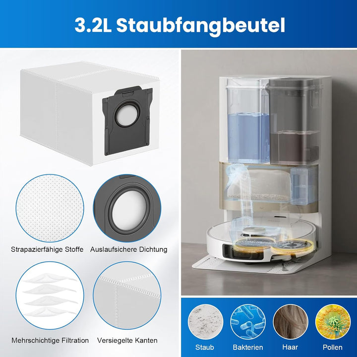 Zubehör für Dreame L10s Ultra Gen 3/X40/L40/P50 Pro Ultra/X40 Master, 23er | mit 1 TriCut-Bürste 6 W